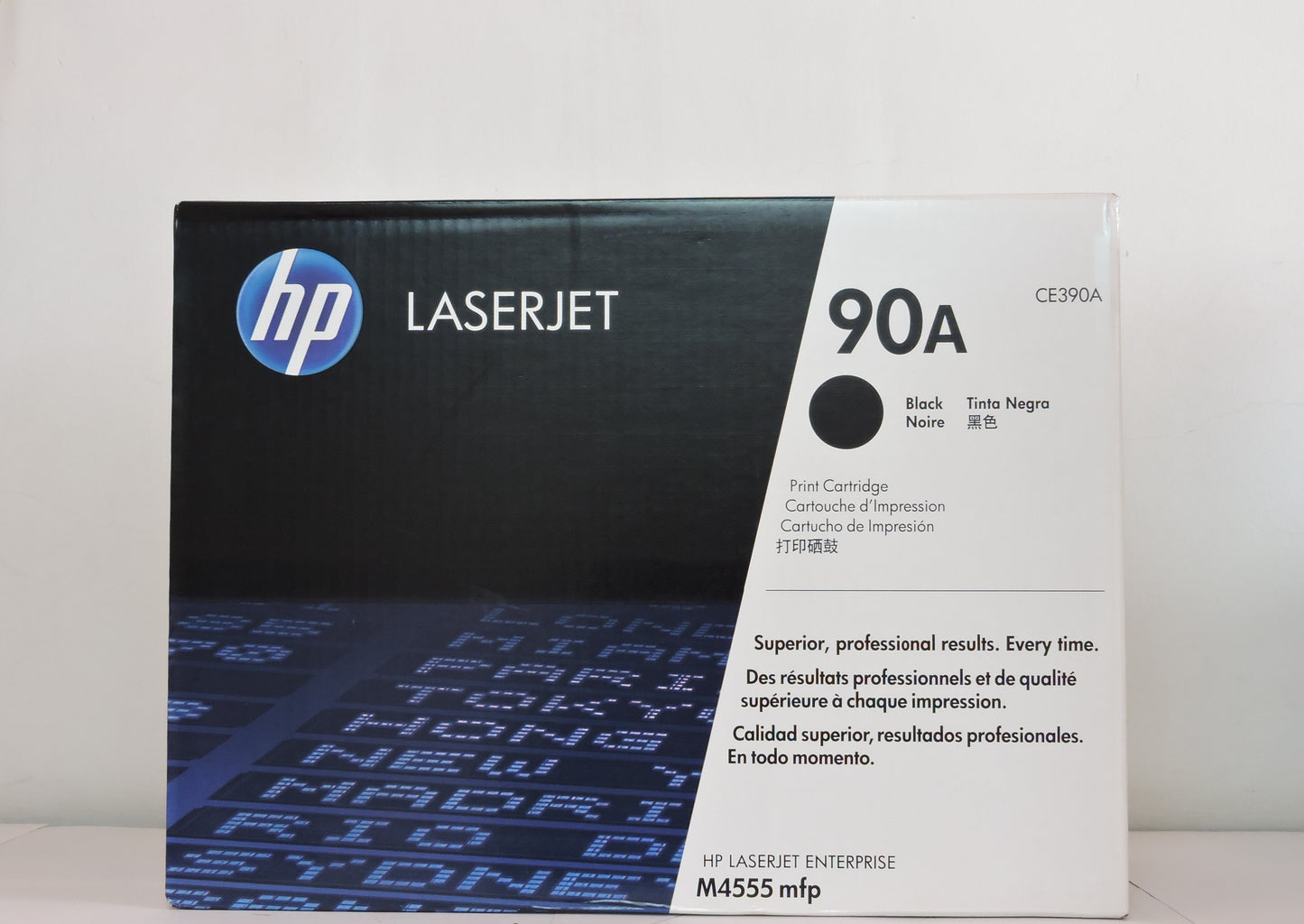 Cartucho de Tóner Negro Original HP 90A (SKU CE390A)