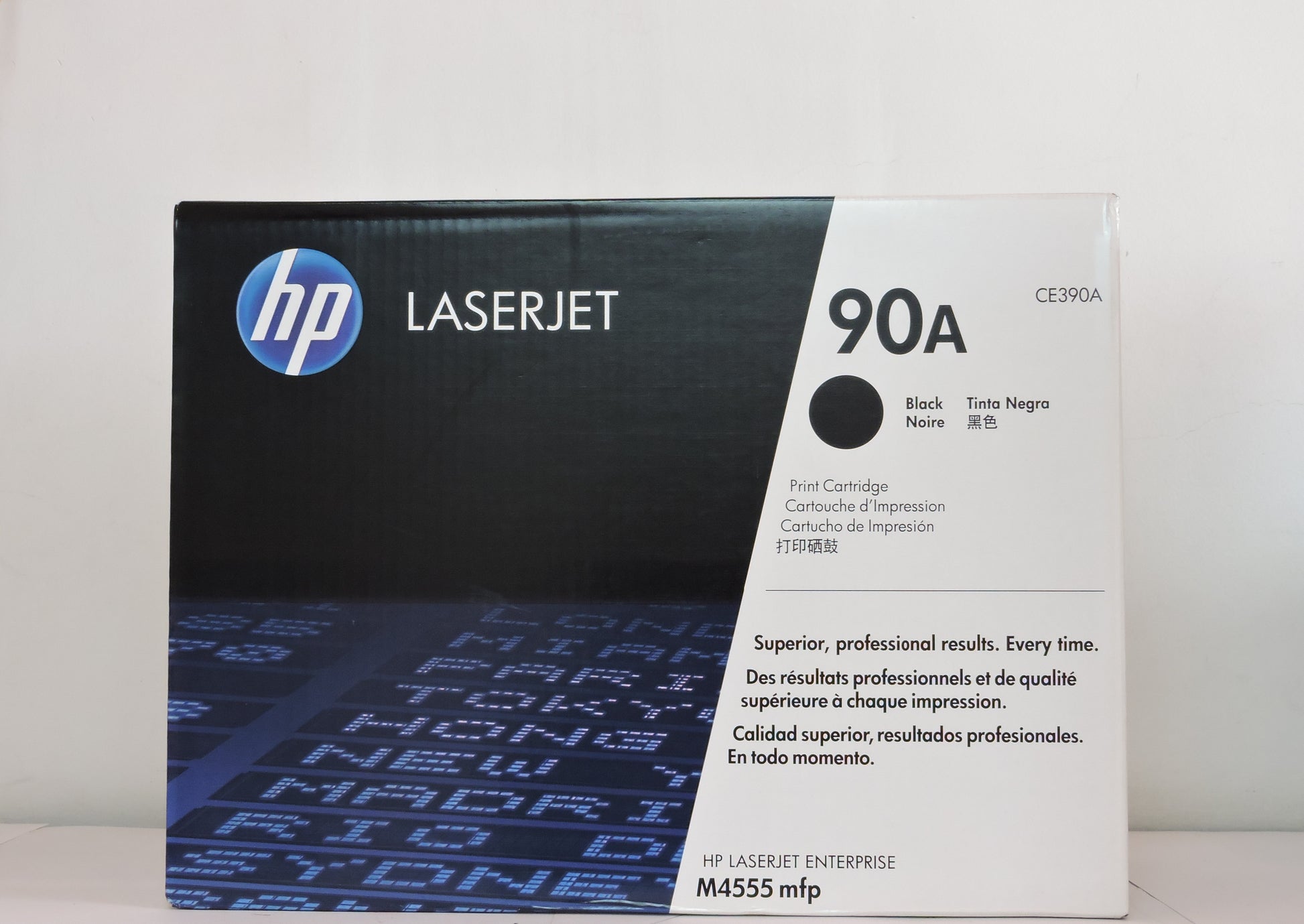 Cartucho de Tóner Negro Original HP 90A (SKU CE390A)