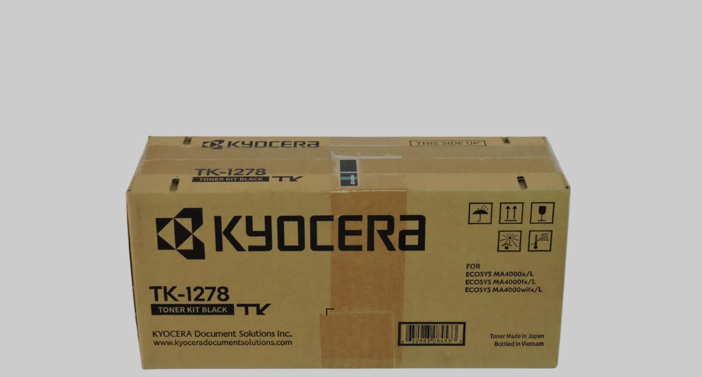 Cartucho de Tóner Negro Original Kyocera TK-1278 (SKU 1T0C140SA0)
