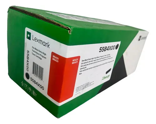 Cartucho de Tóner Negro Original Lexmark 55B4X00