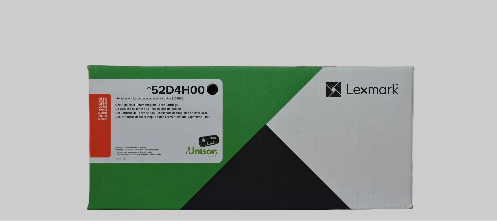 Cartucho de Tóner Negro Original Lexmark 52D4H00 / 524H