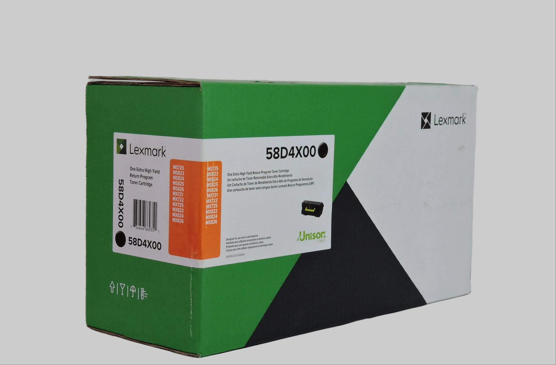 Cartucho de Tóner Negro Original Lexmark 58D4X00