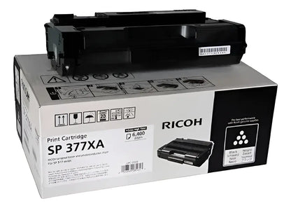 Cartucho de Tóner Negro Original Ricoh SP 377XA Alto Rendimiento (6.4k pág)