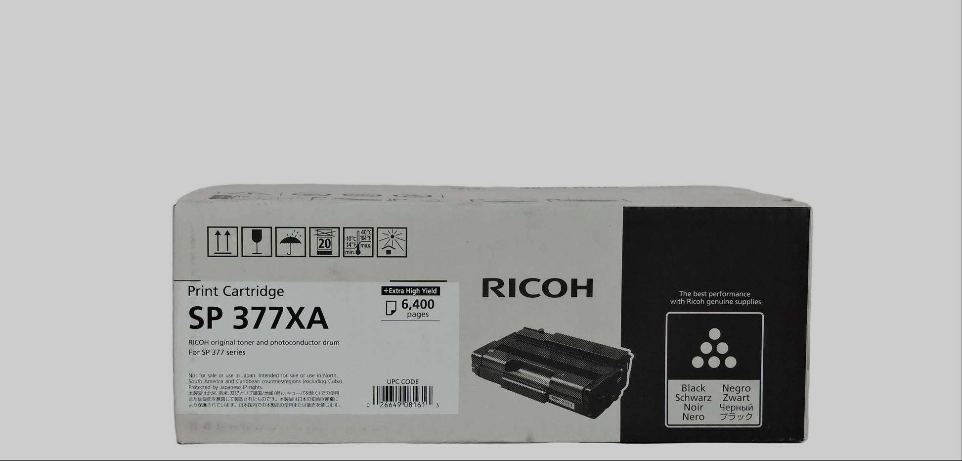 Cartucho de Tóner Negro Original Ricoh SP377XA (SKU 408161)