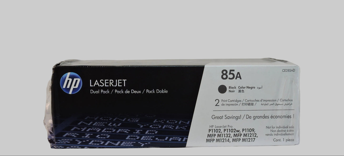 Cartucho de Toner Negro Originale HP 85A LaserJet (SKU CE285AD)