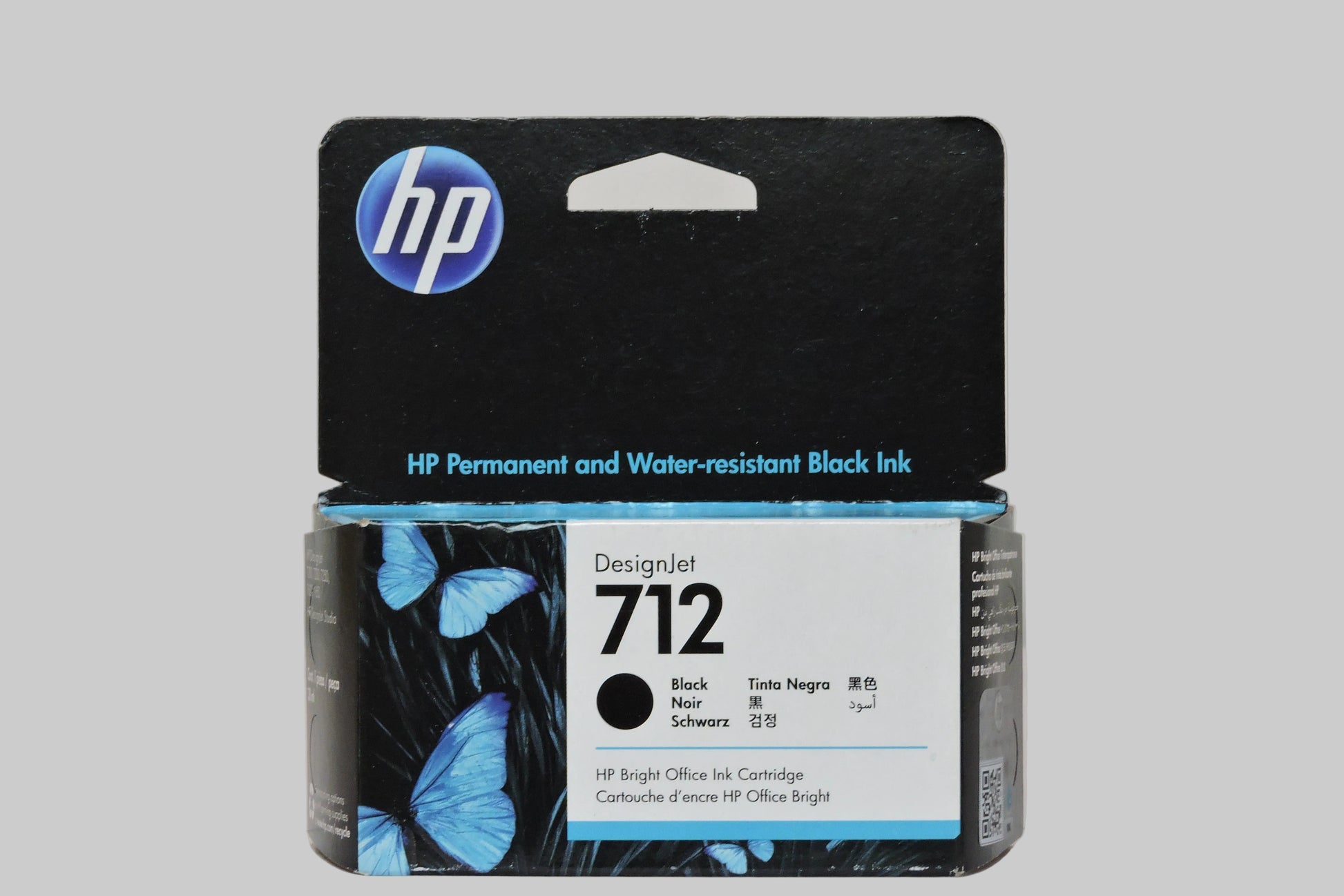 Cartucho de tinta negra HP 712 DesignJet de 38 ml (3ED70A)