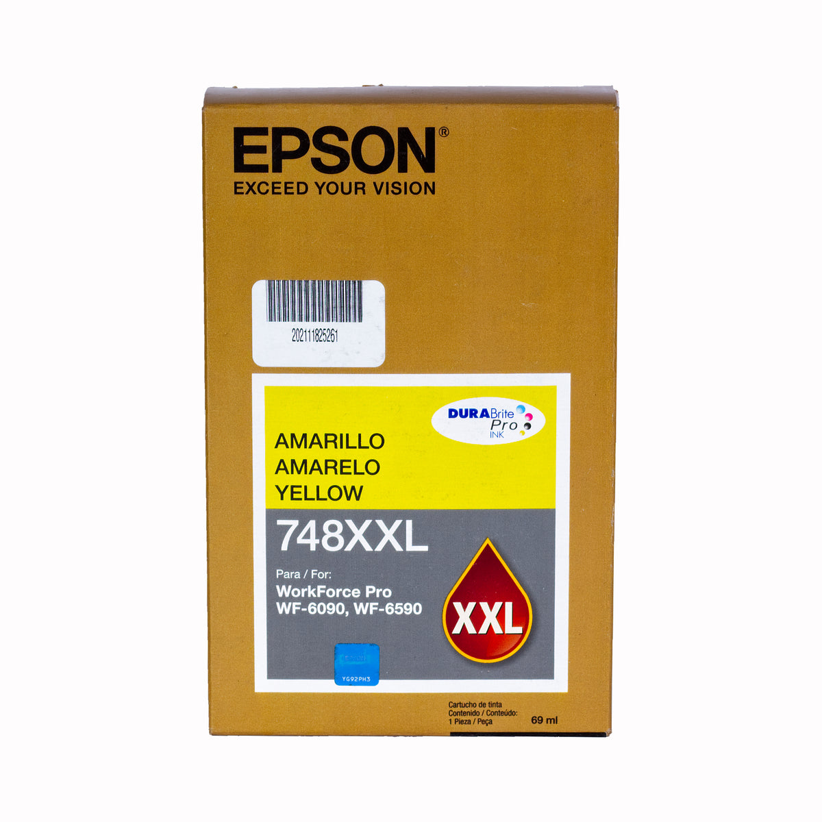 Botella de Tinta Amarillo Original Epson T748XXL (SKU T748XXL420)