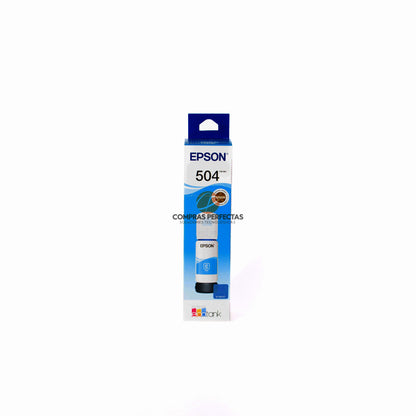 Botella de Tinta Cyan Original Epson T504 (SKU T504220)