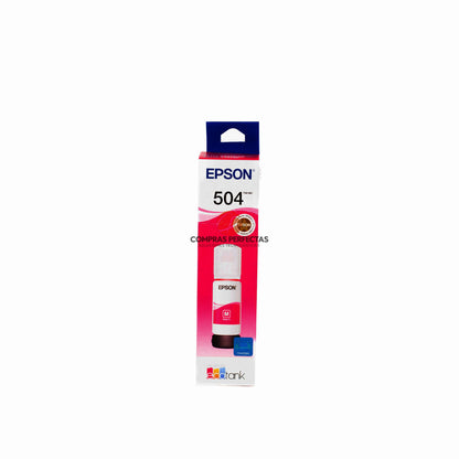Botella de Tinta Magenta Original Epson T504 (SKU T504320)