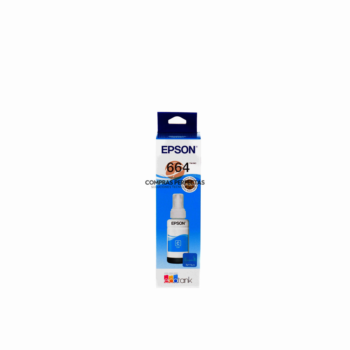Botella de Tinta Cyan Original Epson T664 (SKU T664220)