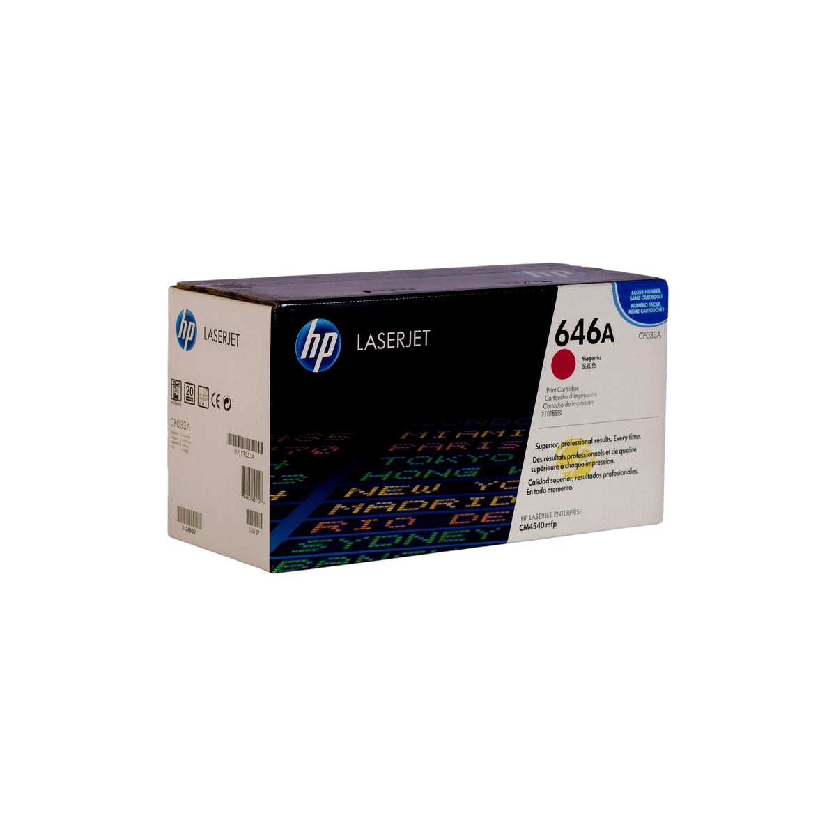 Cartucho de Tóner Magenta Original HP 646A (SKU CF033A)
