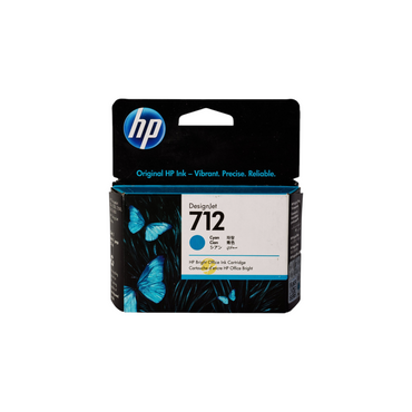 Cartucho de tinta cian original HP 712 de Compras Perfectas para impresoras DesignJet con diseño de mariposas