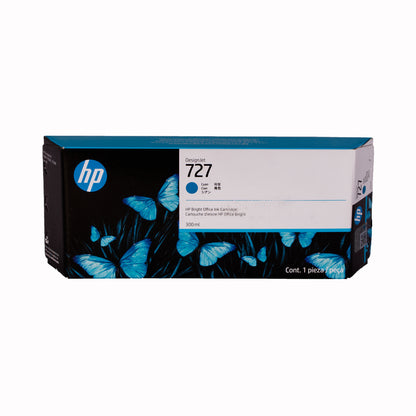 Cartucho de Tinta Cian Original HP 727 (SKU F9J76A)