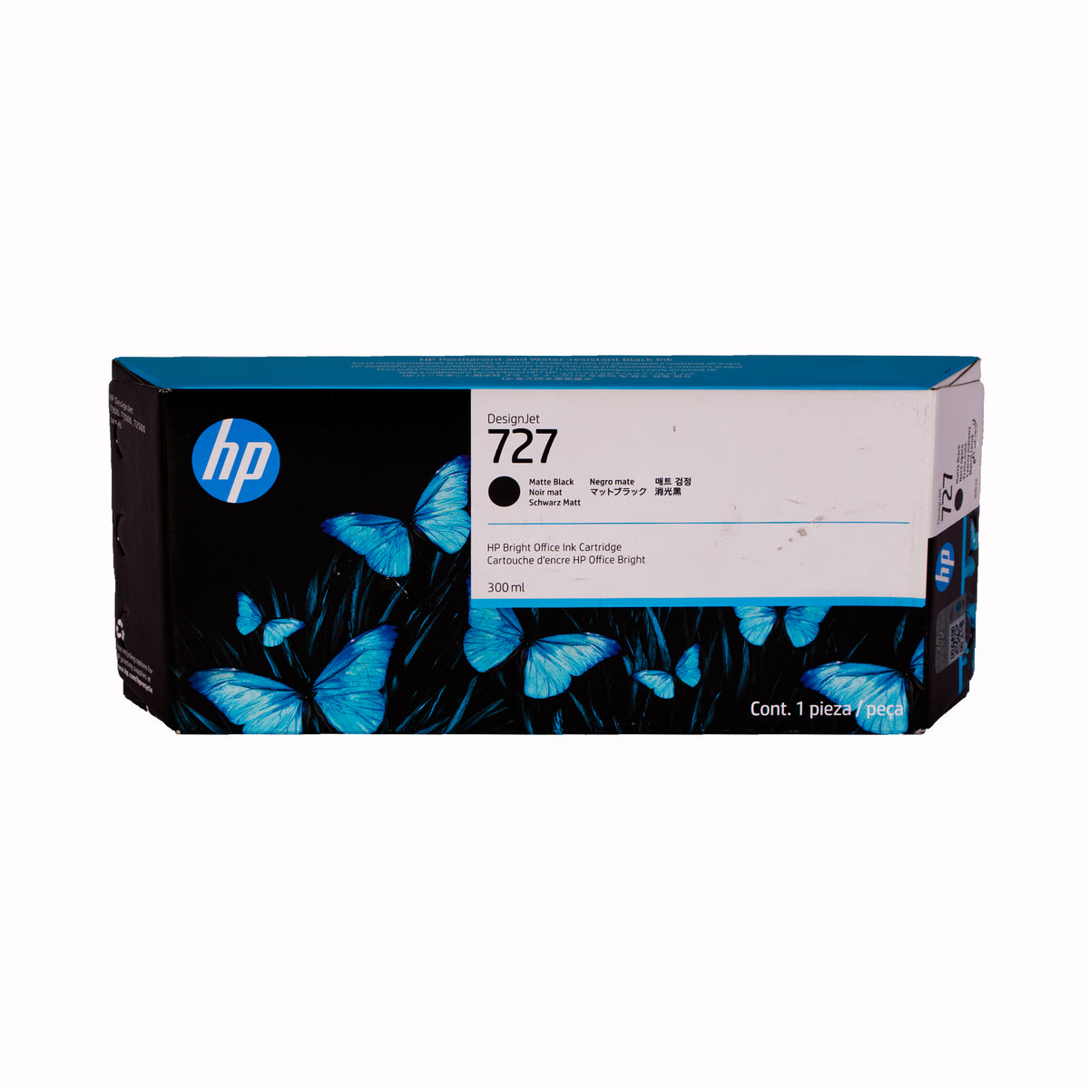 Cartucho de Tinta Negro Mate Original HP 727 (SKU C1Q12A)