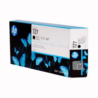 Cartucho de Tinta Negro Mate Original HP 727 (SKU C1Q12A)