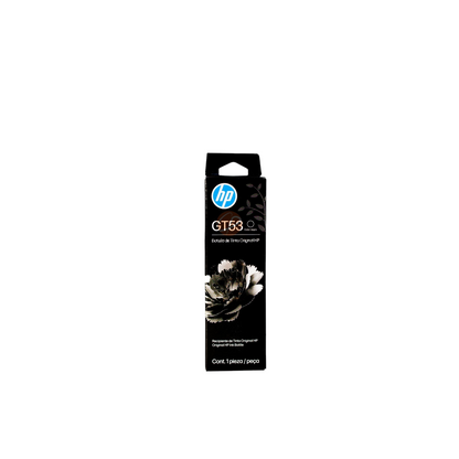 Botella de tinta negra original HP GT53 de 90 ml para impresoras HP, disponible en Compras Perfectas
