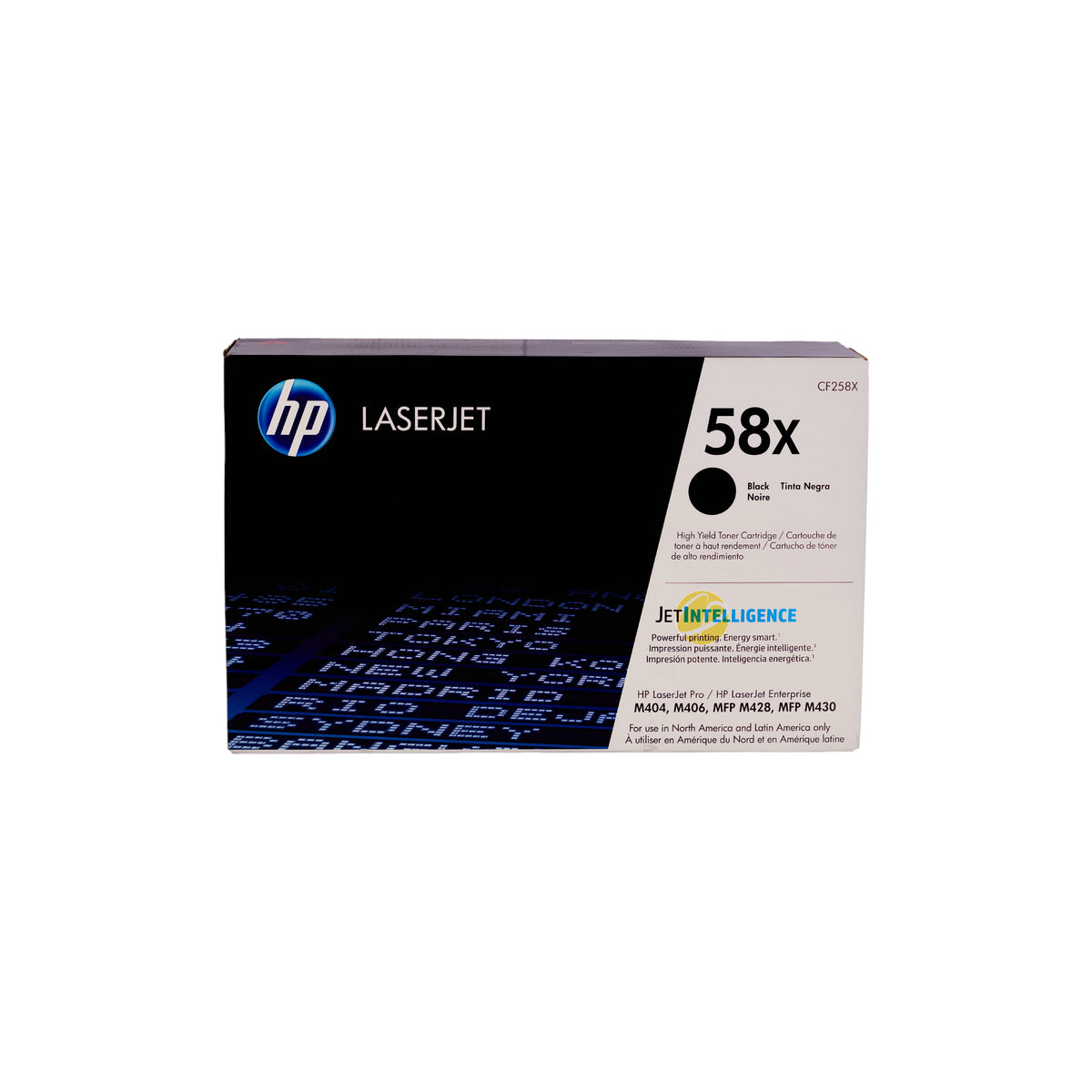 Cartucho de Tóner Negro Original HP 58X (SKU CF258X)