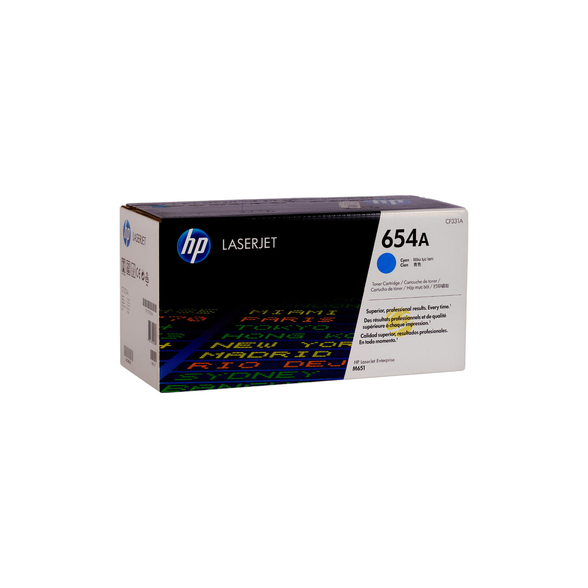 Cartucho de Tóner Cian Original HP 654A (SKU CF331A)