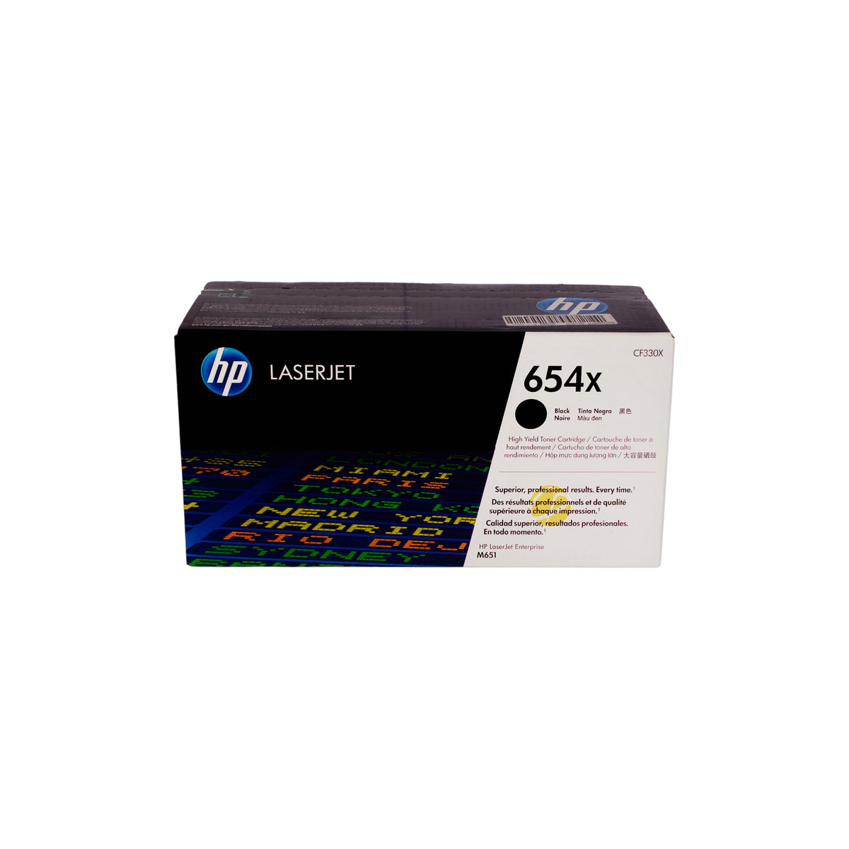 Cartucho de Tóner Negro Original HP 654X (SKU CF330X)