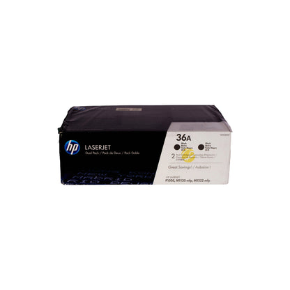 Cartuchos de Tóner Negro Original HP 36A Dual Pack (SKU CB436AD)