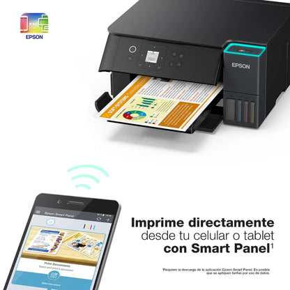 Impresora Multifuncional Epson EcoTank L4260 WiFi Dúplex – 4.500 Páginas en Negro