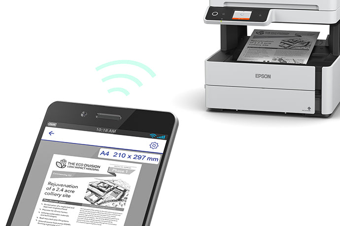 Epson EcoTank M3180 Monochrome Multifunction Printer WiFi ADF
