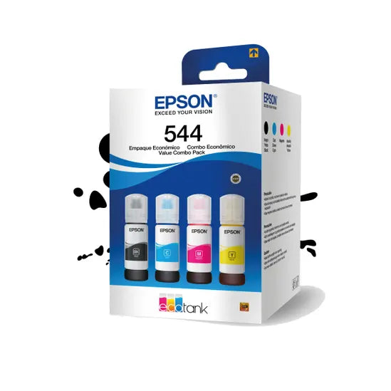 Botella de Tinta Epson T544 para EcoTank – Hasta 7.500 Páginas a Color
