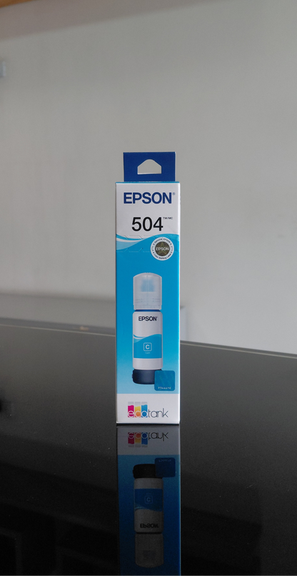 Botella de Tinta Cyan Original Epson T504 (SKU T504220)