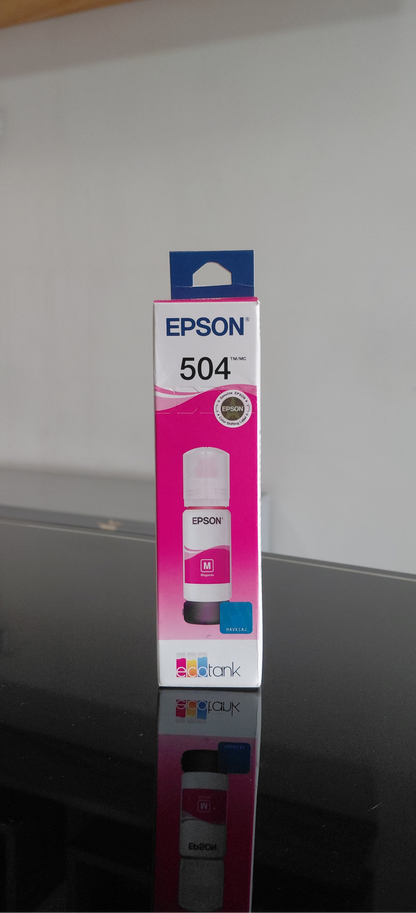Botella de Tinta Magenta Original Epson T504 (SKU T504320)