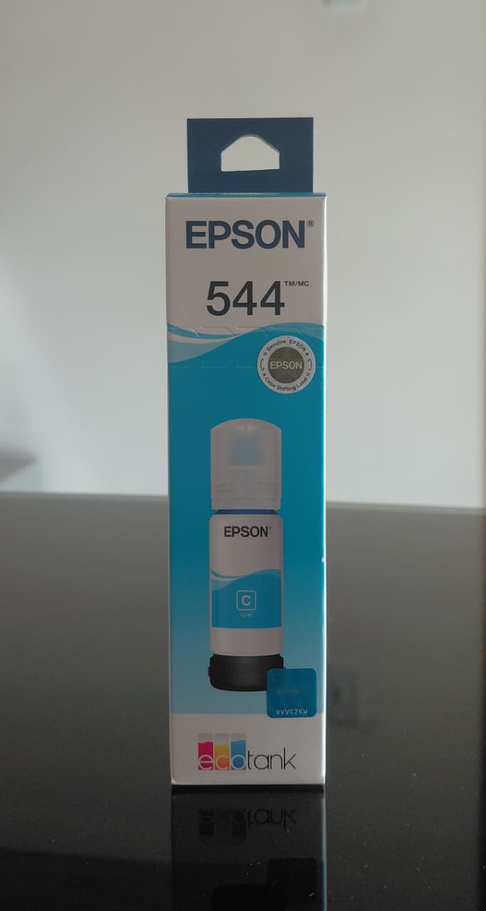 Botella de Tinta Cian Original Epson T544 (SKU T544220)
