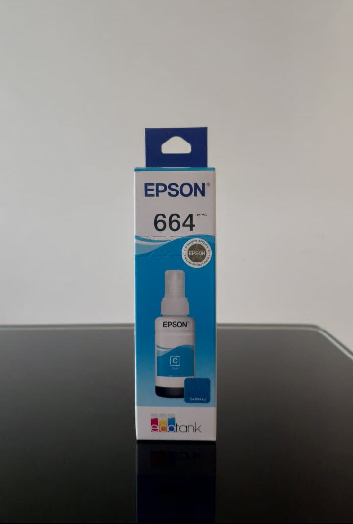 Botella de Tinta Cyan Original Epson T664 (SKU T664220)