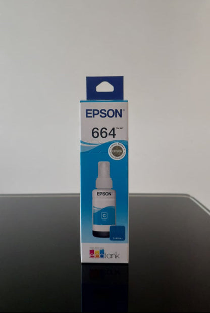 Botella de Tinta Cyan Original Epson T664 (SKU T664220)