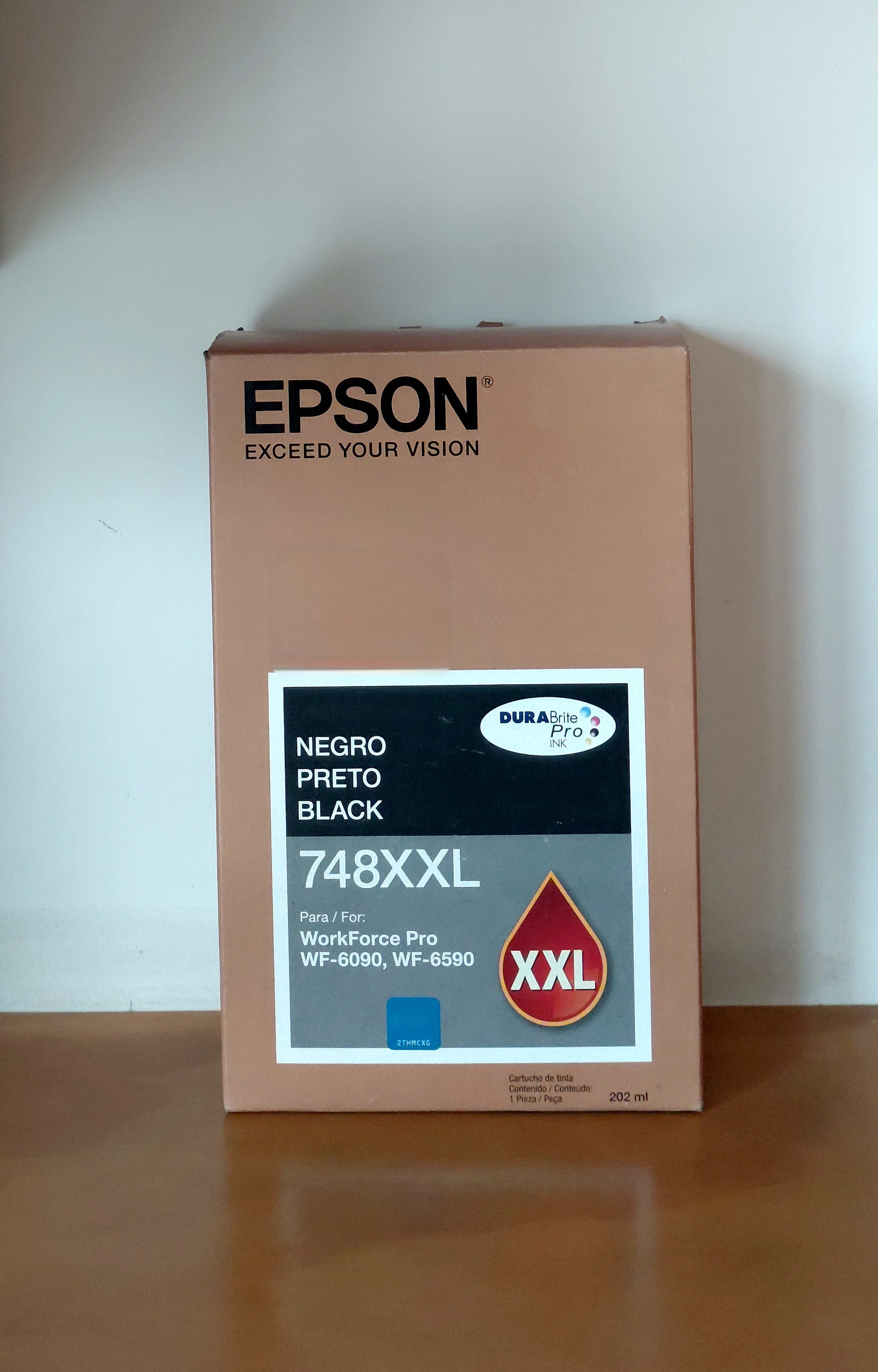Botella de Tinta Negra Original Epson T748XXL (SKU T748XXL120)