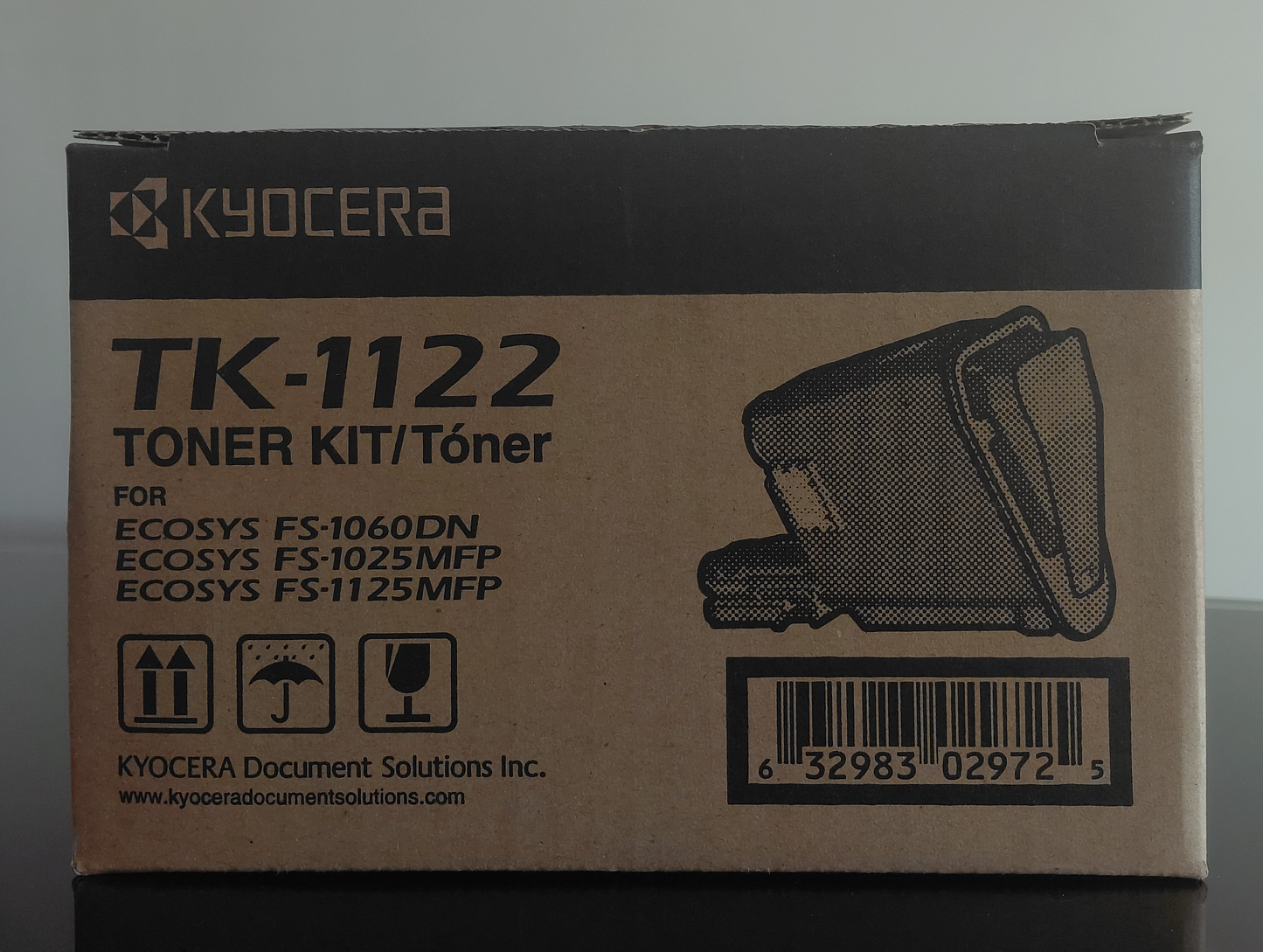 Cartucho de Tóner Negro Original Kyocera TK-1122 (SKU 1T02M70UXV)