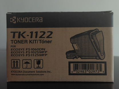 Cartucho de Tóner Negro Original Kyocera TK-1122 (SKU 1T02M70UXV)