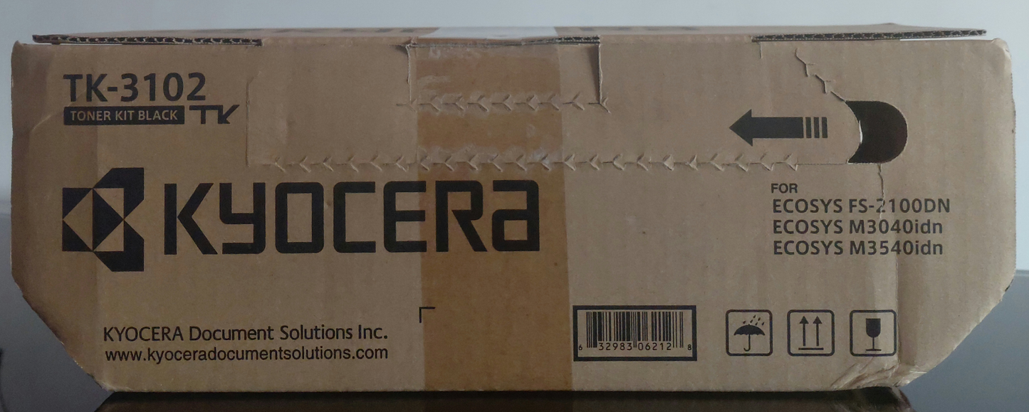 Cartucho de Tóner Negro Original Kyocera TK-3102 (SKU 1T02MS0US1)