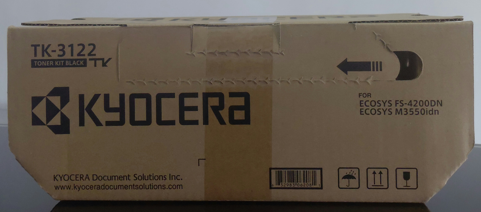 Cartucho de Tóner Negro Original Kyocera TK-3122 (SKU 1T02L10US1)