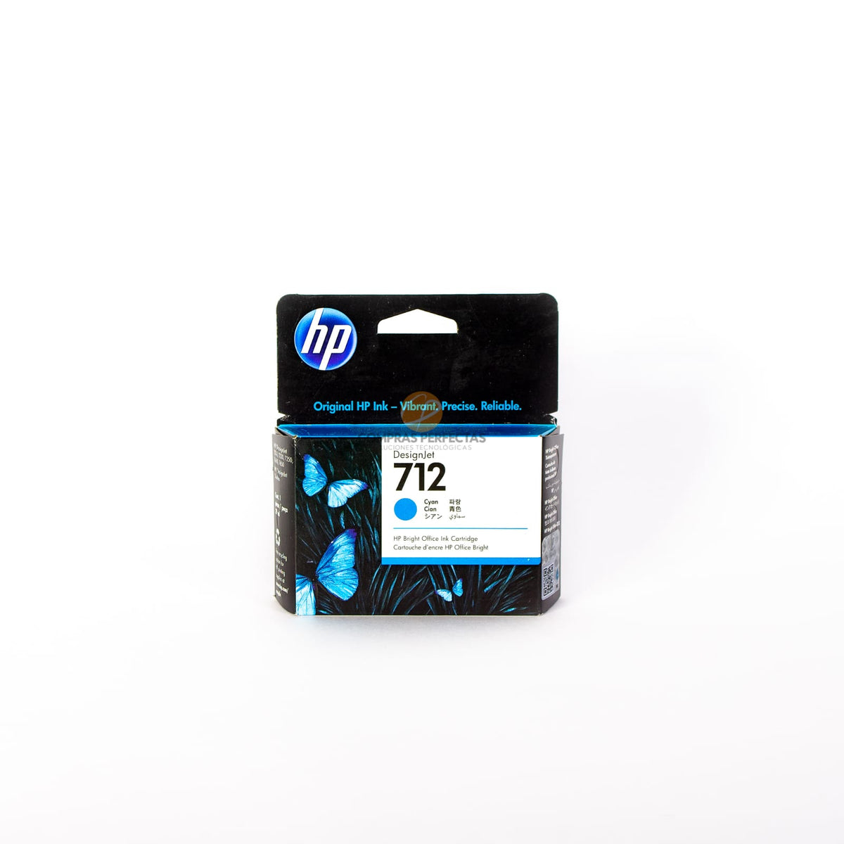 Cartucho de Tinta Cian Original HP 712 (SKU 3ED67A)