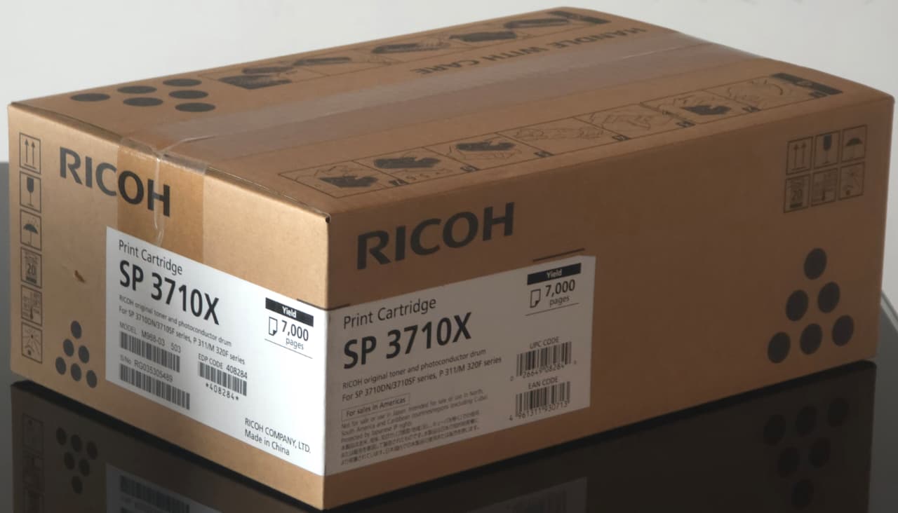 Cartucho de Tóner Negro Original Ricoh SP 3710X (SKU 408284)
