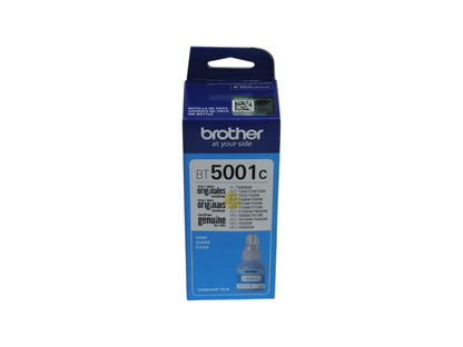 Botella de tinta cian original Brother BT5001C para impresoras de Compras Perfectas