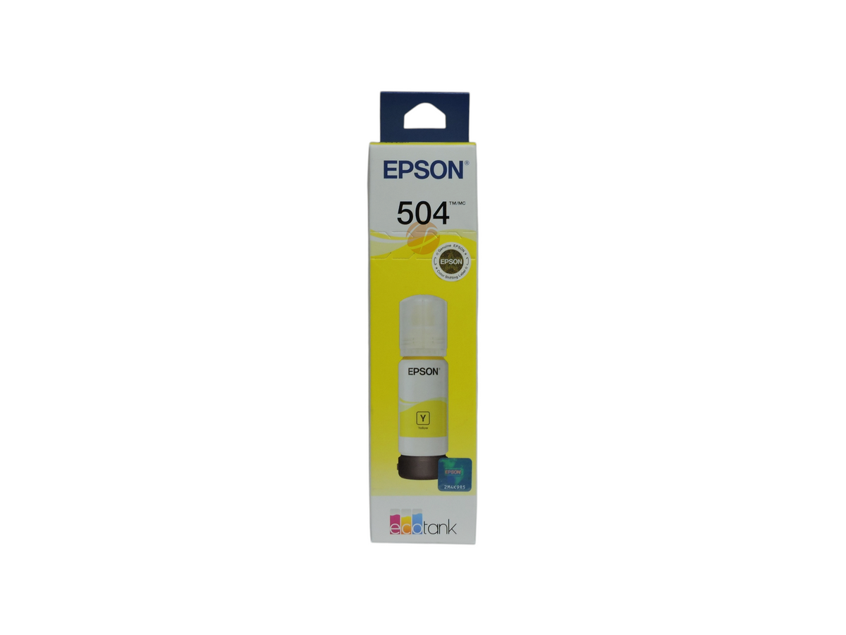 Botella de tinta amarilla original Epson T504 para impresoras EcoTank de Compras Perfectas