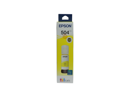 Botella de tinta amarilla original Epson T504 para impresoras EcoTank de Compras Perfectas
