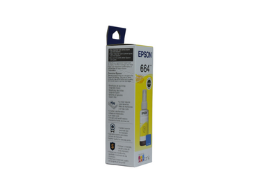 Botella de tinta amarilla original Epson T664 para impresoras EcoTank de Compras Perfectas