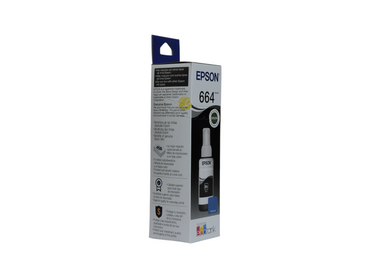 Botella de tinta negra original Epson T664 para impresoras EcoTank de Compras Perfectas