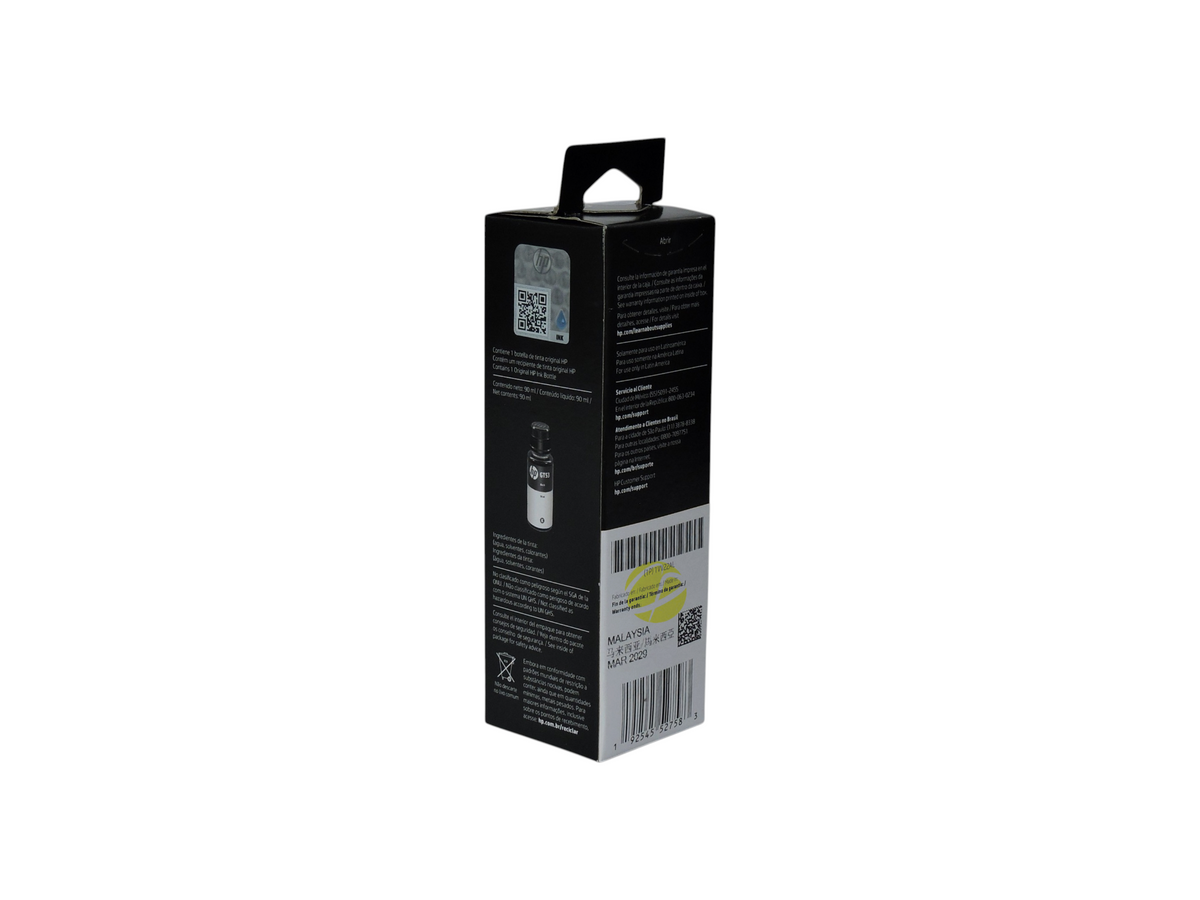 Caja de botella de tinta negra original HP GT53 de 90 ml de Compras Perfectas para impresoras HP Ink Tank