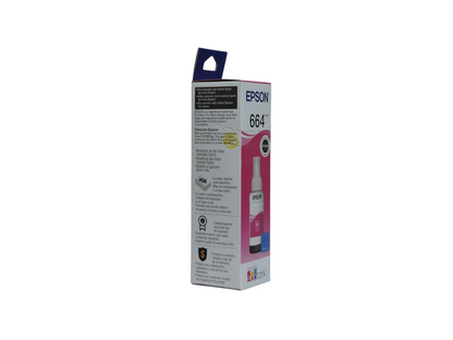 Botella de tinta magenta original Epson T664 para impresoras EcoTank de Compras Perfectas