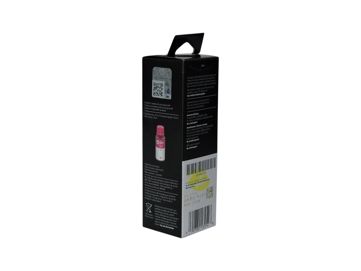Caja de botella de tinta magenta original HP GT52 de Compras Perfectas con sistema de recarga de 70 ml