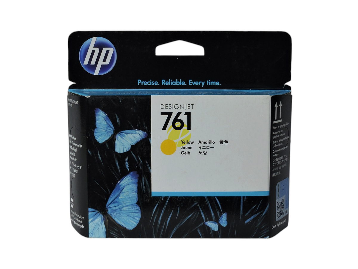 Cabezal de impresión amarillo HP 761 original para impresoras DesignJet en Compras Perfectas