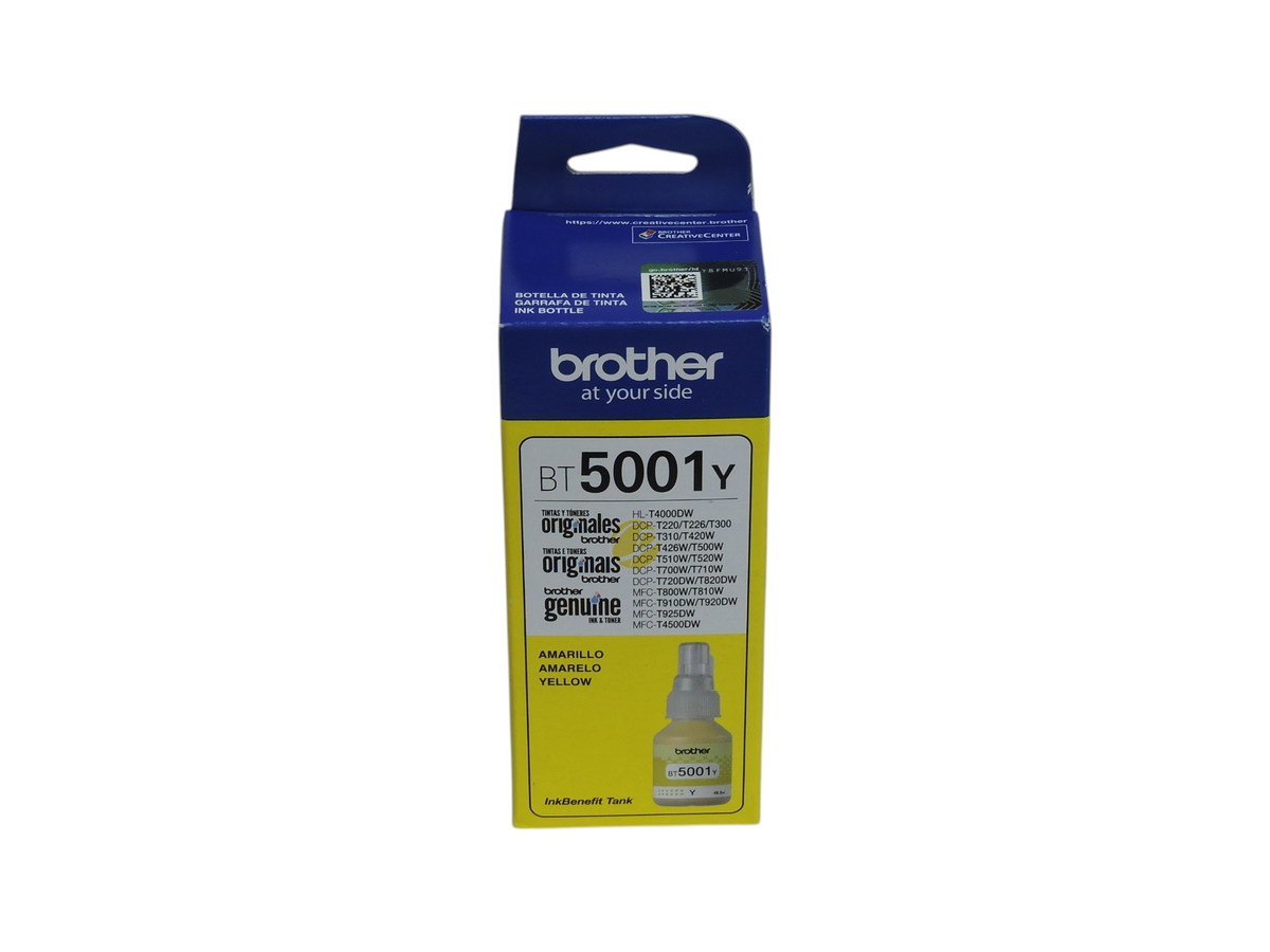 Cartucho de tinta amarilla original Brother BT5001Y para impresoras de Compras Perfectas