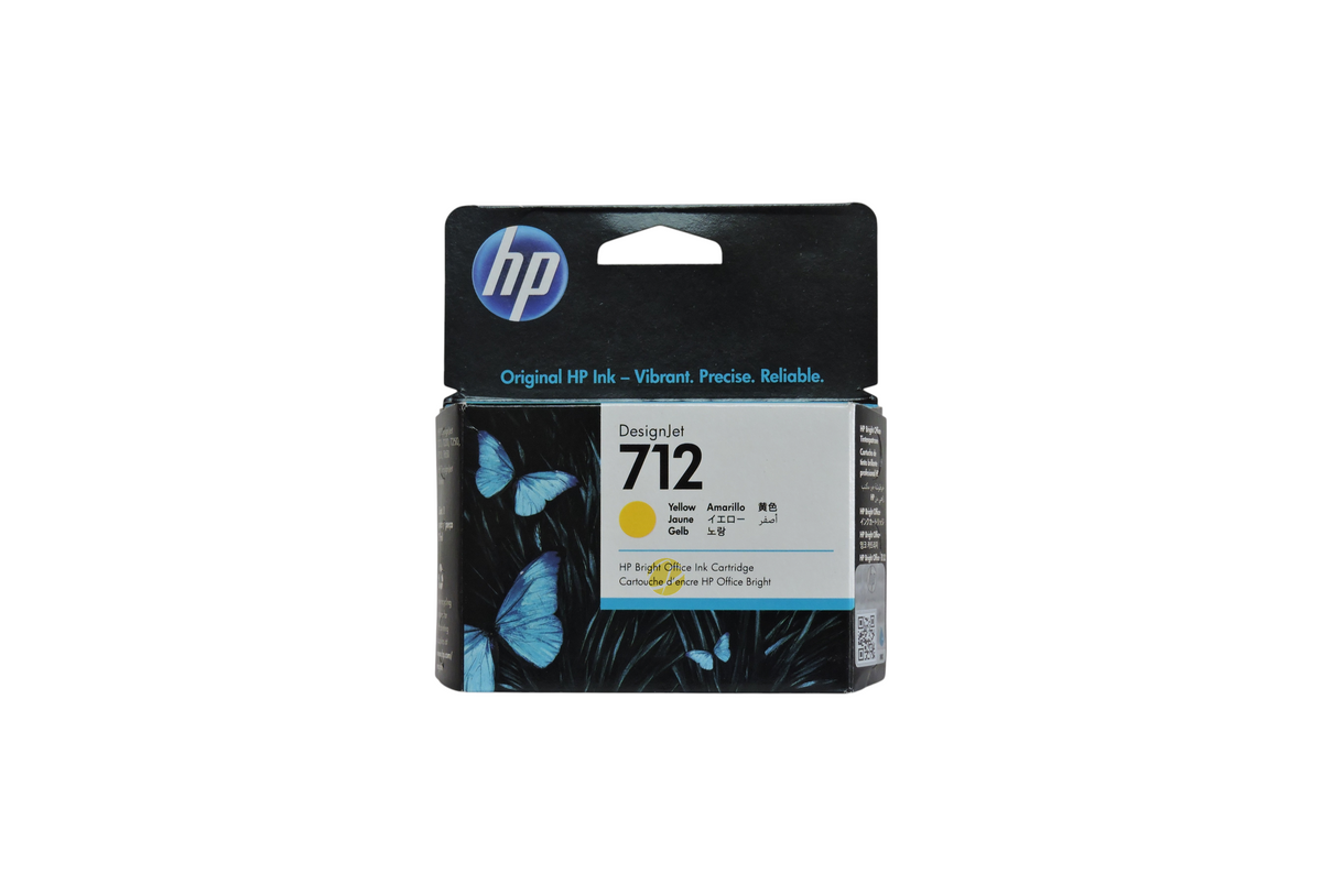 Cartucho de tinta amarillo original HP 712 para impresoras DesignJet de Compras Perfectas